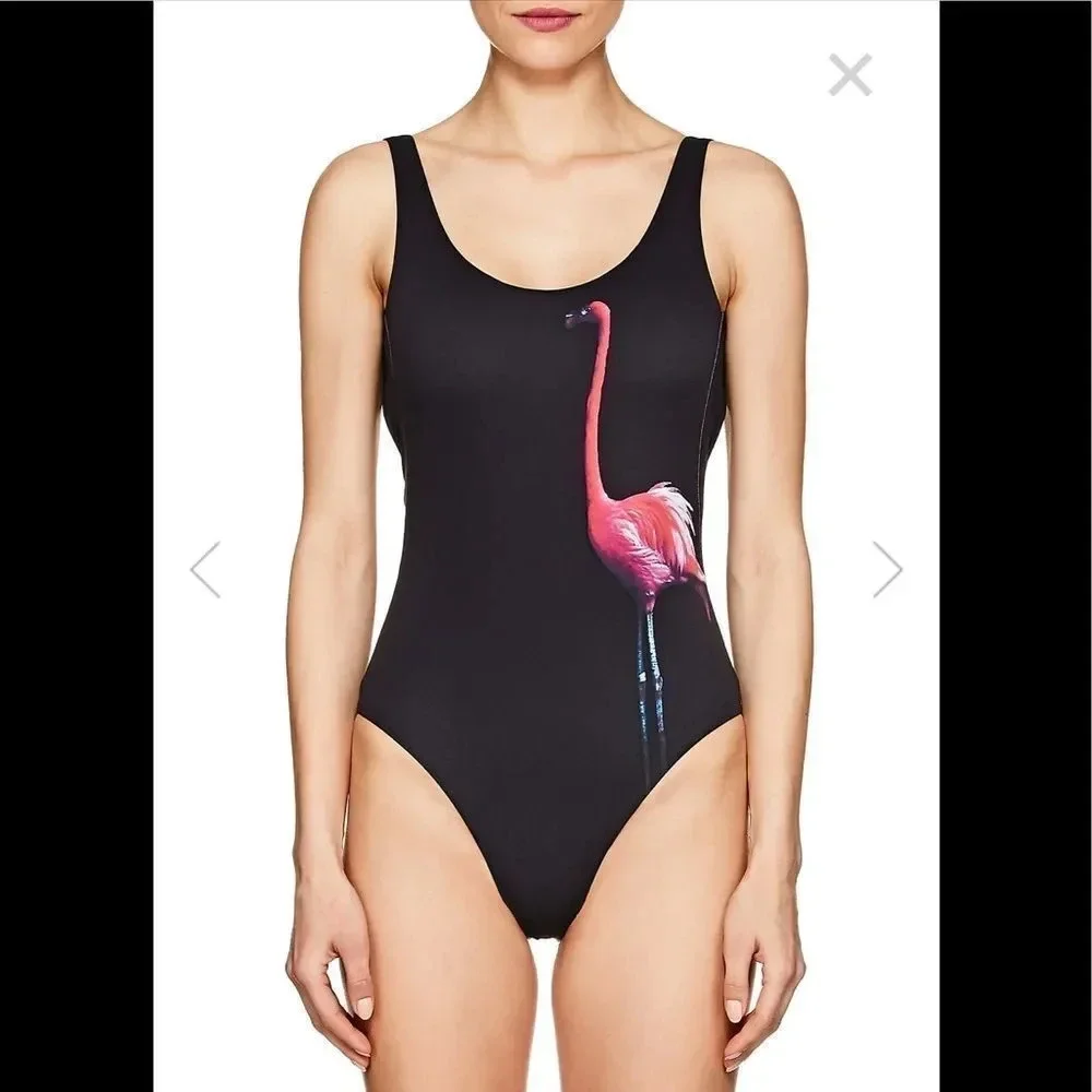 🦩ONIA🦩 one piece swimwear with flamingo print